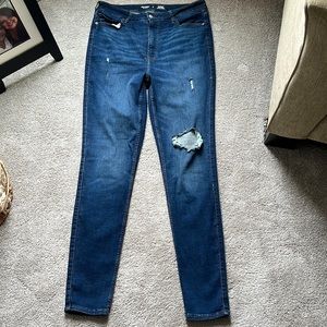 Extra high rise rockstar super skinny jeans